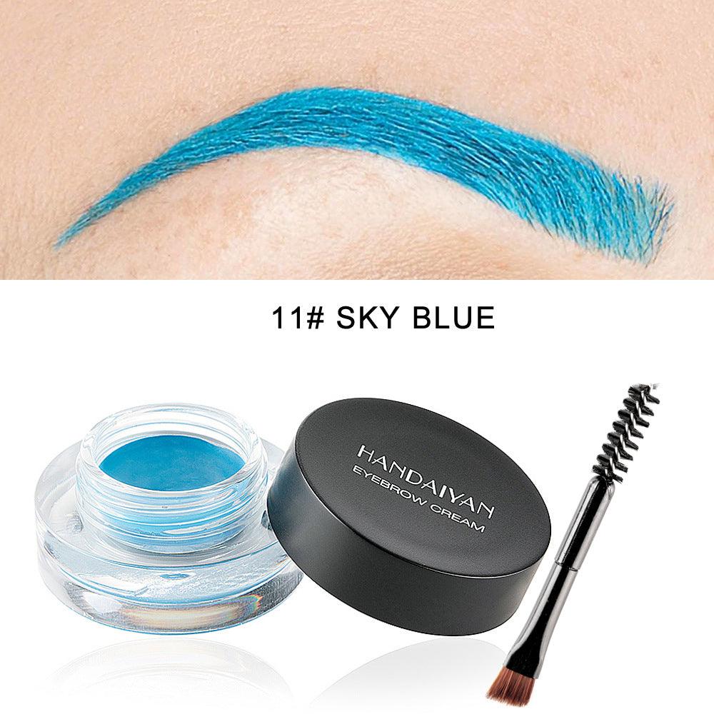 HANDAIYAN 12 Colors Waterproof Eyebrow Dyeing Cream Multifunctional Eyeliner Does Not Fade - MyStoreLiving