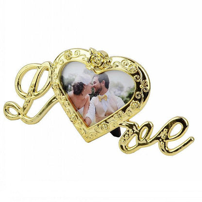 Gold Foil Flower Rose Valentine's Day Gift With Gold Plated Base Love Frame - MyStoreLiving