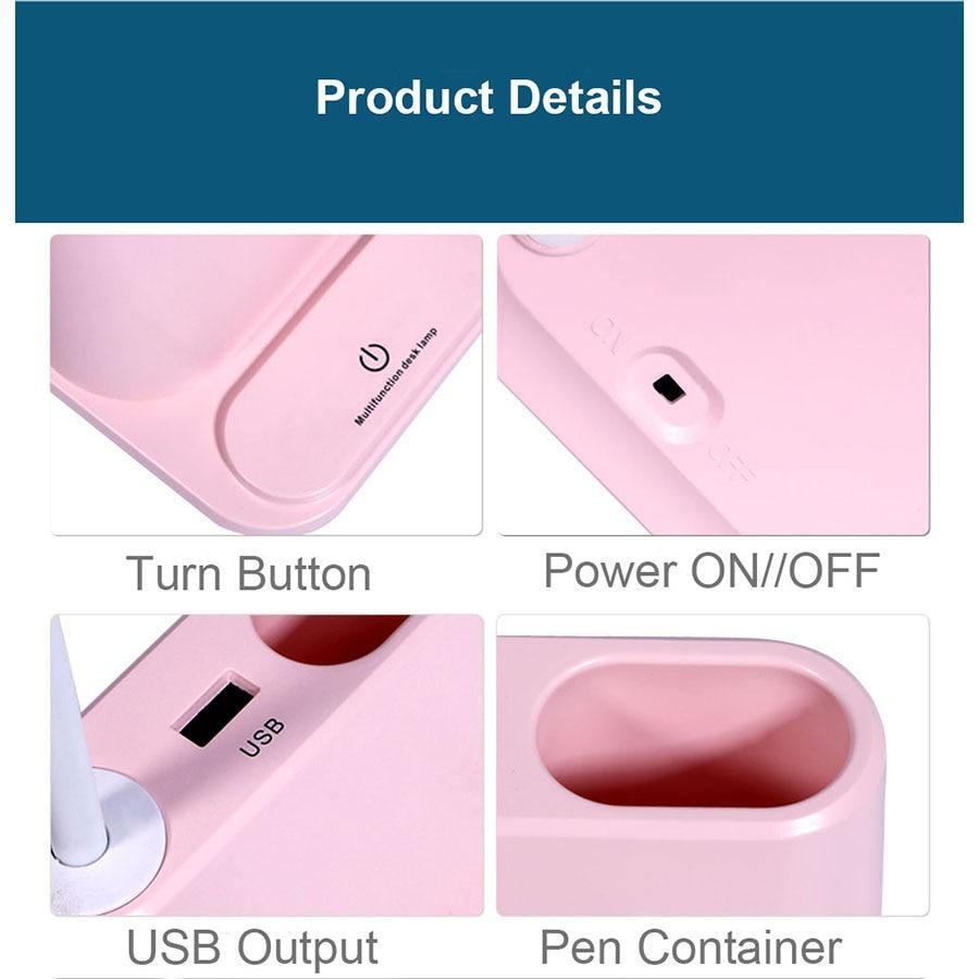 USB Rechargeable LED Desk Lamp Touch - MY STORE LIVING