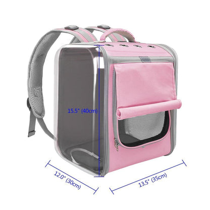 Pet Carrier Backpack Breathable Travel Outdoor Shoulder Bag - MY STORE LIVING