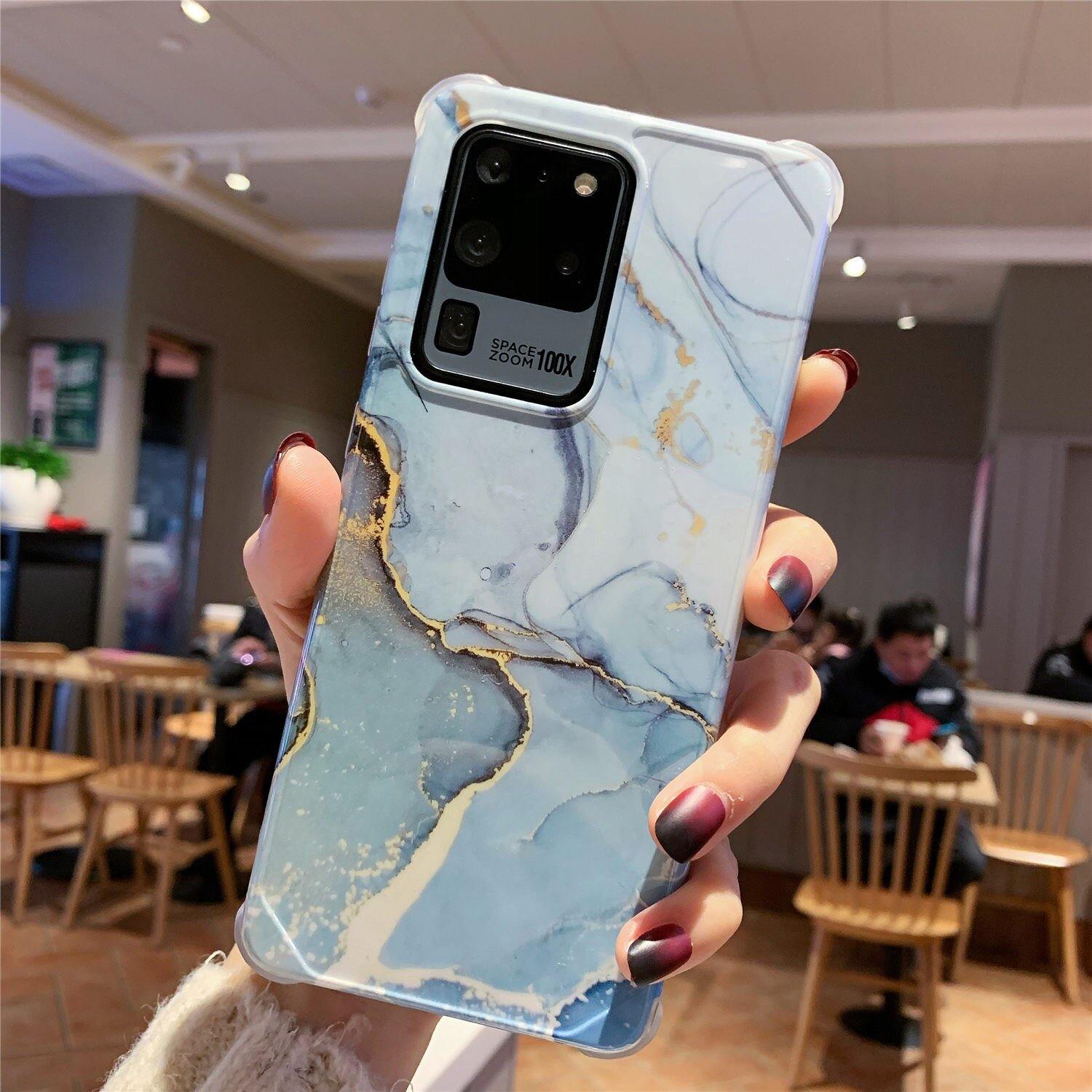 ShockProof Marble Crack Plating Phone Case - MY STORE LIVING