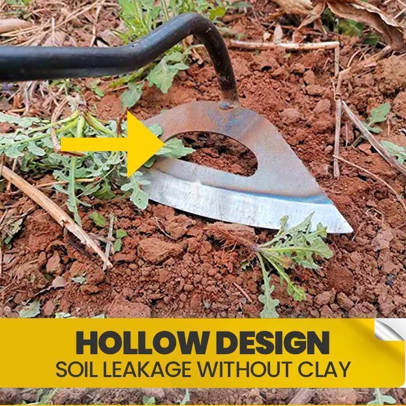 Multi-Directional All-Steel Hardened Hollow Hoe - Effortless Gardening Weeding Rake - MY STORE LIVING