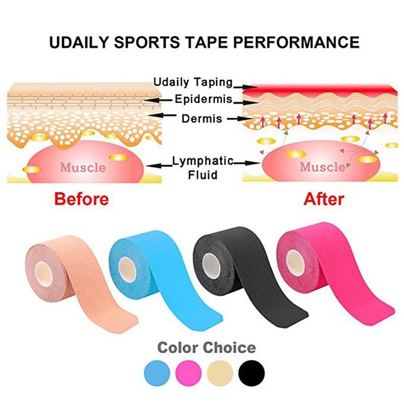 Kinesiology Tape Athletic Recovery Self Adherent Wrap Taping - MyStoreLiving