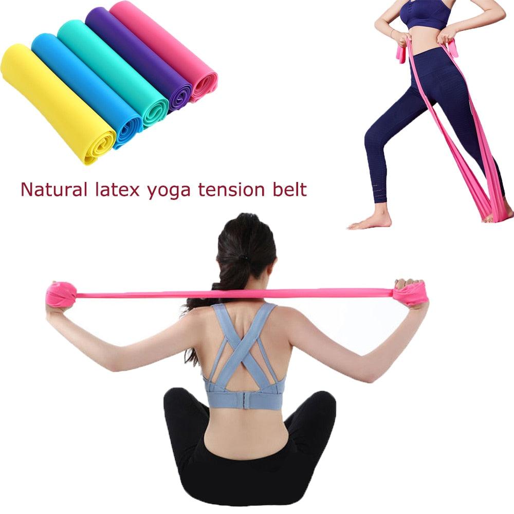 Yoga Stretch Resistance Band GYM Fitness Equipment Training Latex Elastic Exerciser - MyStoreLiving