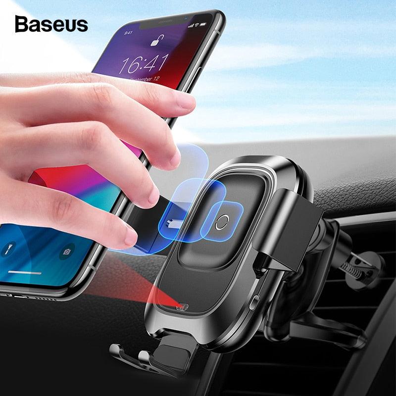 Intelligent Infrared Fast Wirless Charging Car Phone Holder Baseus Qi Car Wireless Charger - MyStoreLiving