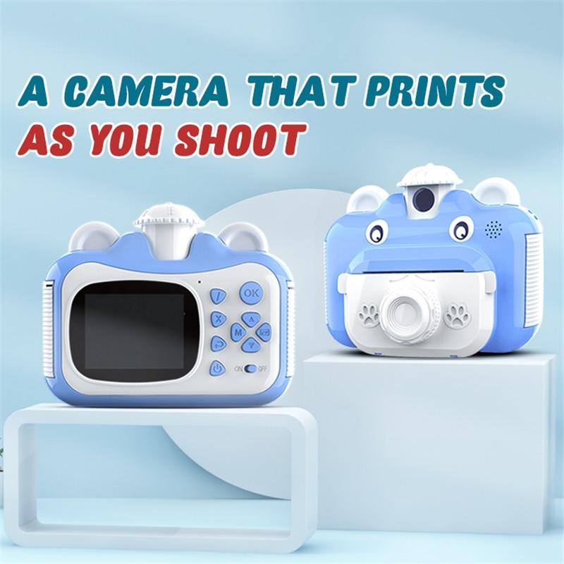 Instant Print Digital Kids Camera 1080P Rechargeable Kids Camera + 16GB SD Card - MY STORE LIVING