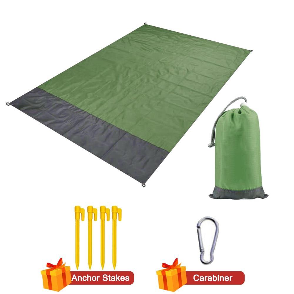 Camping Mat Waterproof Beach Blanket Outdoor Grounding Mat Mattress Picnic Pocket Carpet Rug Portable Folding Sleeping Bed Pad - MY STORE LIVING