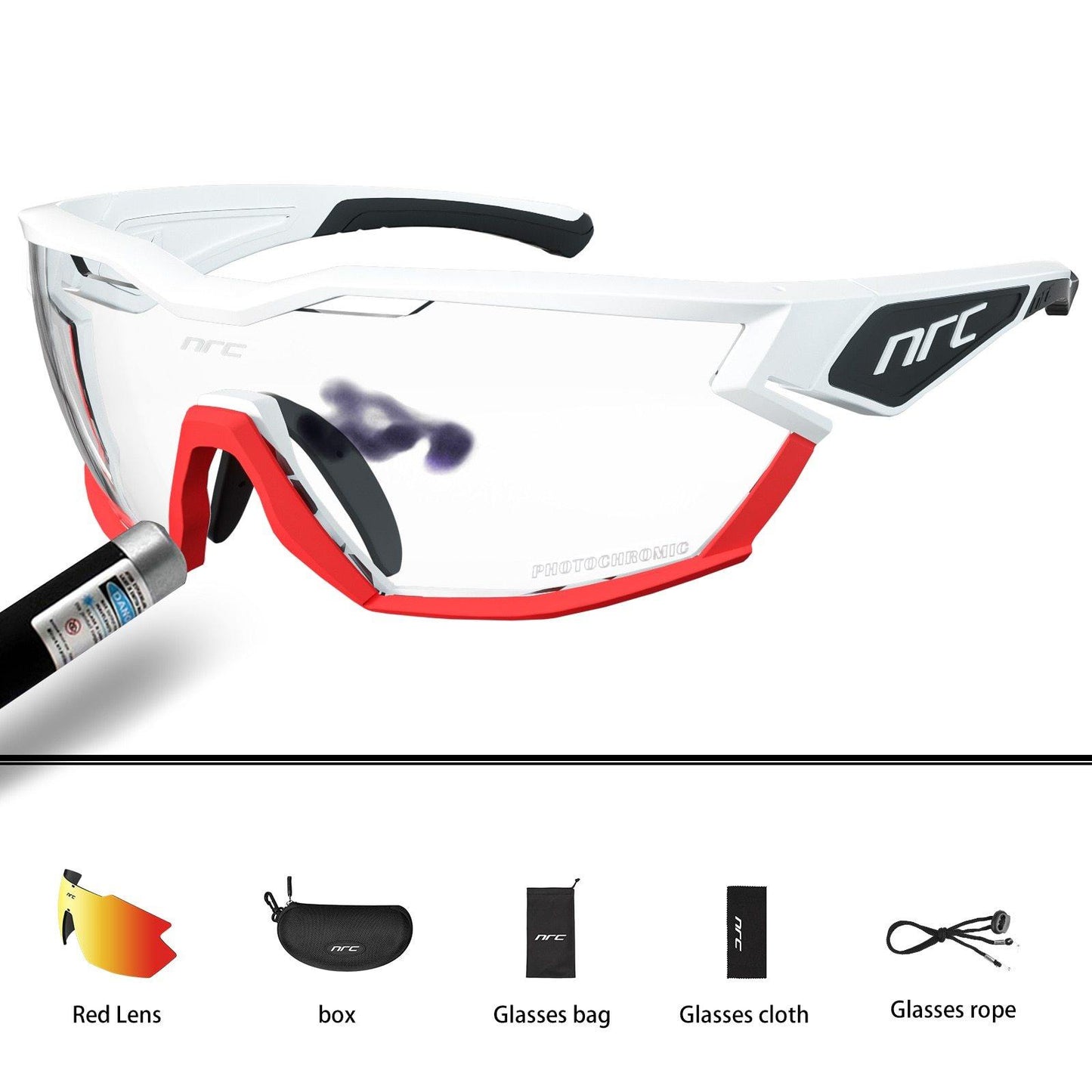 NRC P-Ride Photochromic Cycling Glasses Man Mountain Bike Bicycle Sport Cycling Sunglasses MTB Cycling Eyewear - MY STORE LIVING