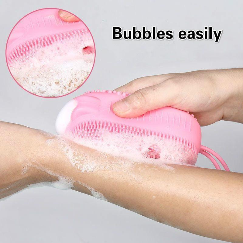 Silicone Bubble Bath Brush Double-Sided Massage - MyStoreLiving