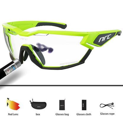 NRC P-Ride Photochromic Cycling Glasses Man Mountain Bike Bicycle Sport Cycling Sunglasses MTB Cycling Eyewear - MY STORE LIVING