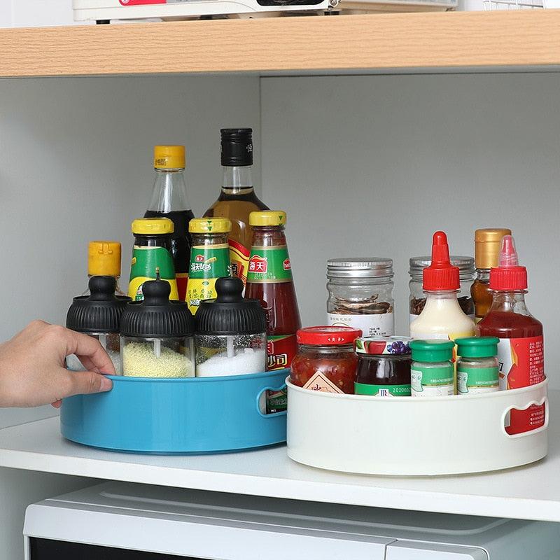 360 Rotating Tray Turntable Kitchen Storage Containers - MyStoreLiving