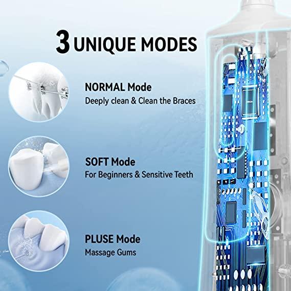 JTF Water Flossers for Teeth, Cordless Oral Irrigator, Portable and Waterproof Flosser for Home and Travel, Rechargeable 4 Hours Lasting - MyStoreLiving