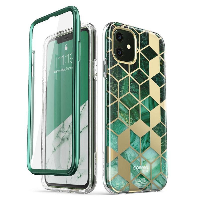 Cosmo Full-Body Glitter Marble Bumper Cover with Built-in Screen Protector I-BLASON For iPhone 11 Case 6.1 inch - MY STORE LIVING