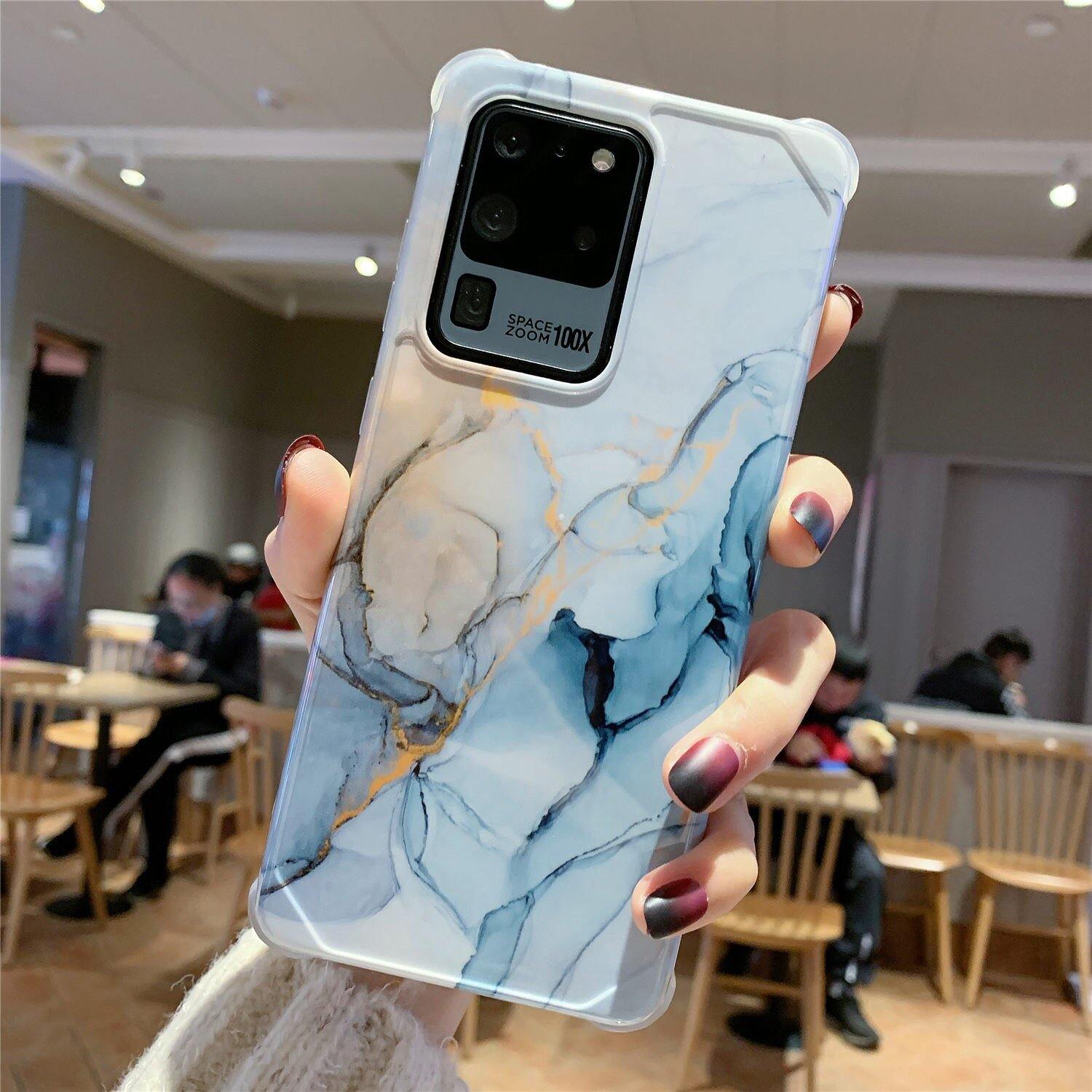 ShockProof Marble Crack Plating Phone Case - MY STORE LIVING