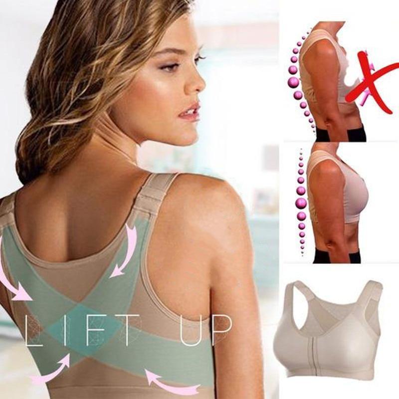 Posture Corrector Lift Up Bra Women Cross Back Bra Breathable Underwear Shockproof Sports Support Fitness Vest Bras - MY STORE LIVING