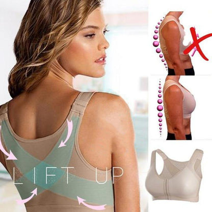 Posture Corrector Lift Up Bra Women Cross Back Bra Breathable Underwear Shockproof Sports Support Fitness Vest Bras - MY STORE LIVING