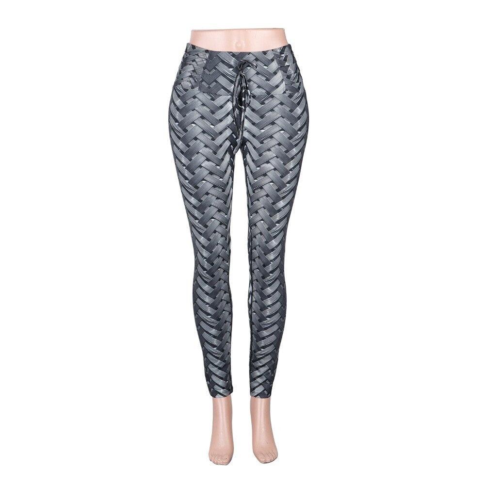 Weave Printed Leggings - MyStoreLiving