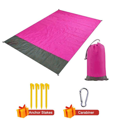 Camping Mat Waterproof Beach Blanket Outdoor Grounding Mat Mattress Picnic Pocket Carpet Rug Portable Folding Sleeping Bed Pad - MY STORE LIVING