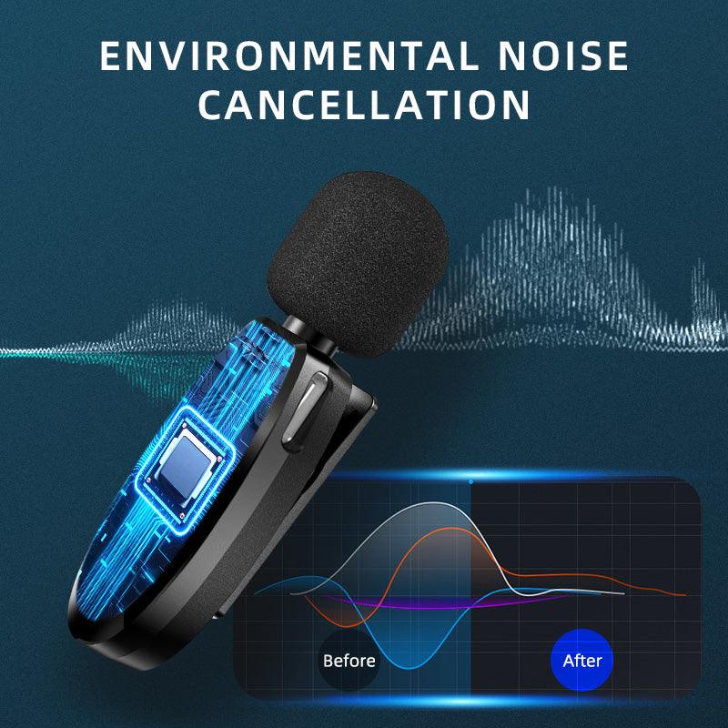 Wireless Microphone Outdoor Live Broadcast Internet Celebrity Carry 2.4G Radio Noise Reduction Small Microphone - MyStoreLiving