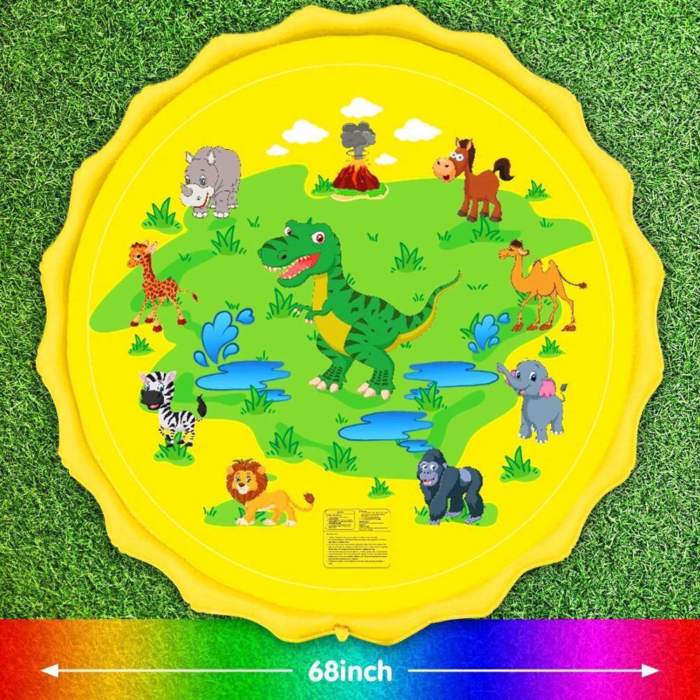 170/150/100CM Children Water Mat- Outdoor Inflatable Spray Water Sprinkler Mat - MY STORE LIVING