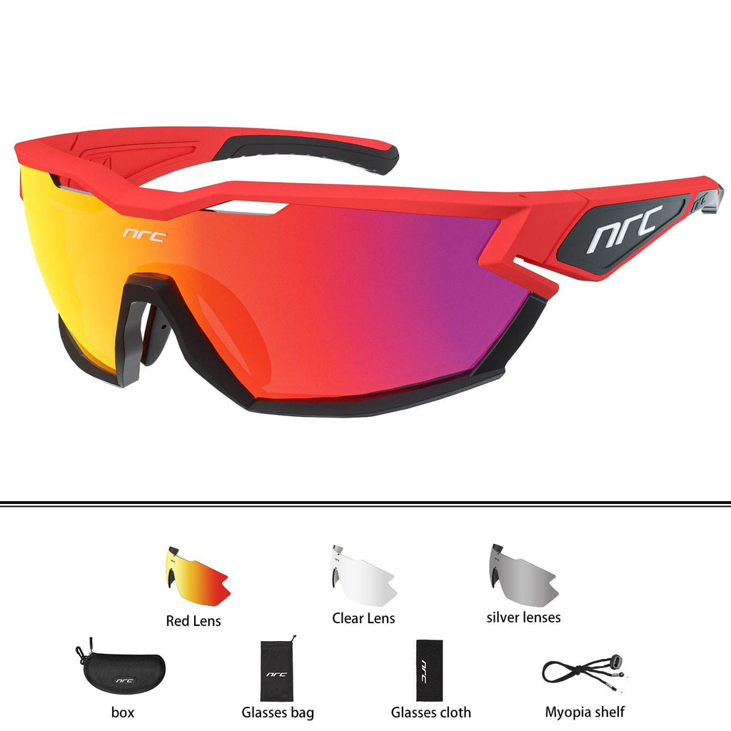 NRC P-Ride Photochromic Cycling Glasses Man Mountain Bike Bicycle Sport Cycling Sunglasses MTB Cycling Eyewear - MY STORE LIVING