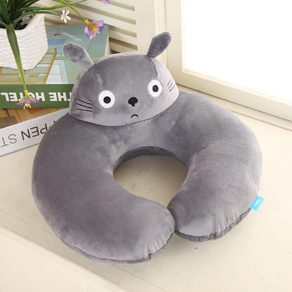 25 Kinds Cartoon U Shape Hoodie Travel Pillow Neck Cushion For Sleep Kawaii Animals Hooded Pillows For Airplane Home Textile - MY STORE LIVING