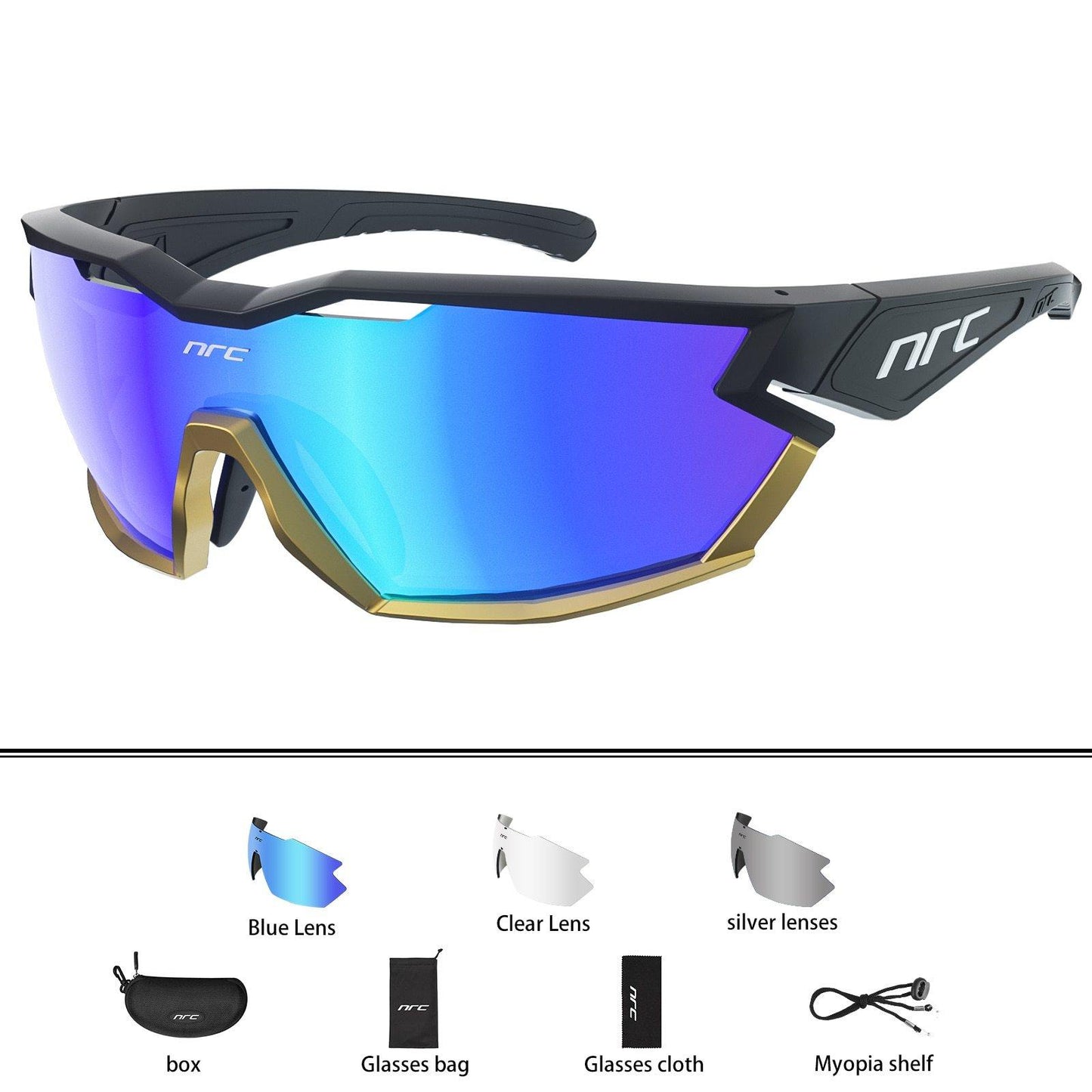 NRC P-Ride Photochromic Cycling Glasses Man Mountain Bike Bicycle Sport Cycling Sunglasses MTB Cycling Eyewear - MY STORE LIVING