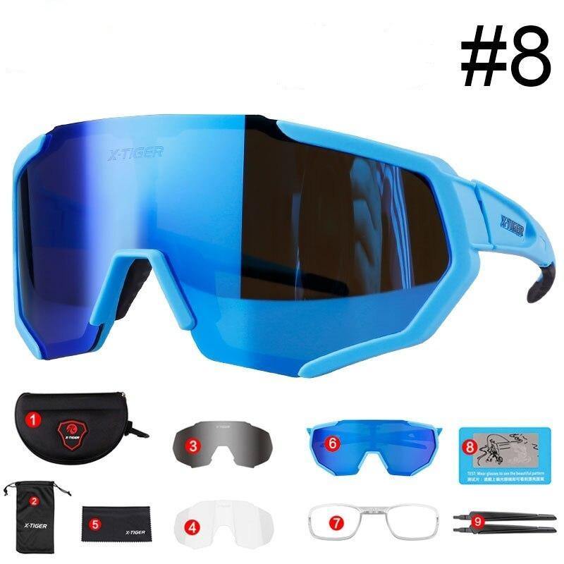 X-TIGER Polarized Cycling Sunglasses MTB Bicycle Eyewear Mountain Racing Bike Goggles - MY STORE LIVING