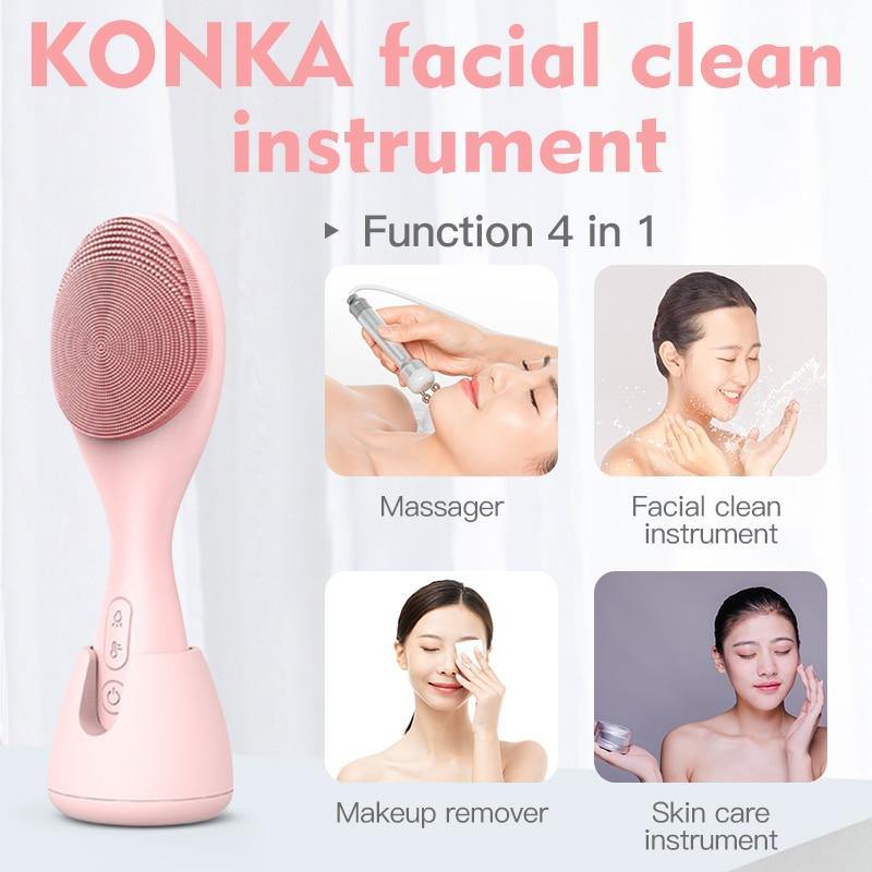 KONKA 100ml Large-capacity water tank face steamer Electric face brush Skin spa Beauty simple operation White face humidifier - MY STORE LIVING