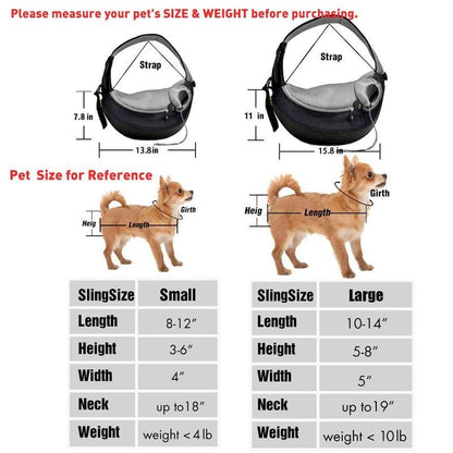 Expandable Sling Dog & Cat Carrier, Small - MY STORE LIVING