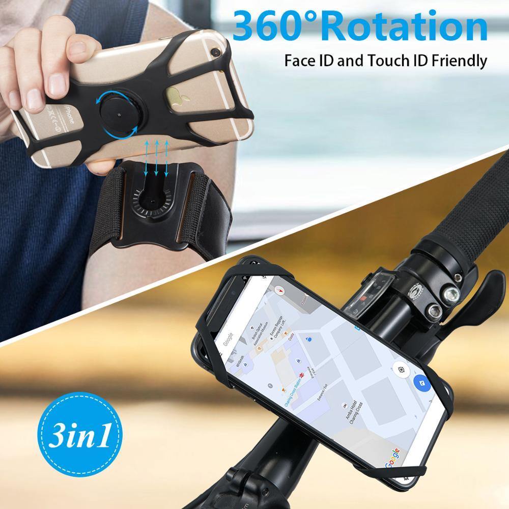 Genera Rotary Running Cell Phone Arm Band Sports Mobile Phone Arm Glove Wrist - MY STORE LIVING