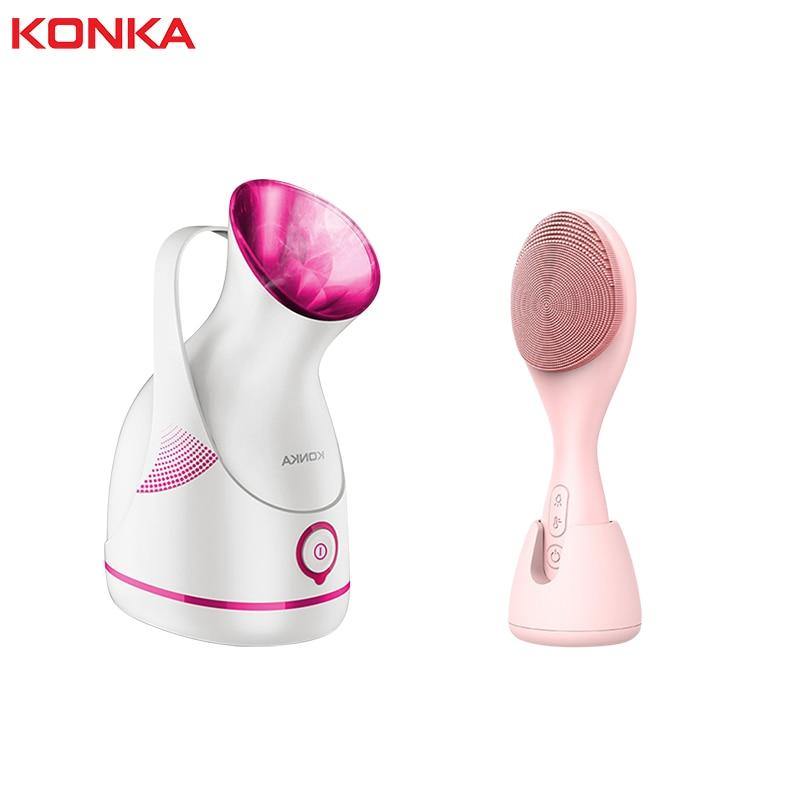 KONKA 100ml Large-capacity water tank face steamer Electric face brush Skin spa Beauty simple operation White face humidifier - MY STORE LIVING