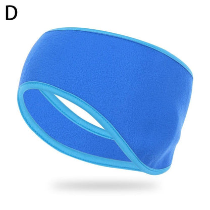 Ponytail Headband Winter Fleece Ear Cover Hair Bandage Ear Warmer Running Sport Headband for Women Girls Outdoor Sweatband - MY STORE LIVING