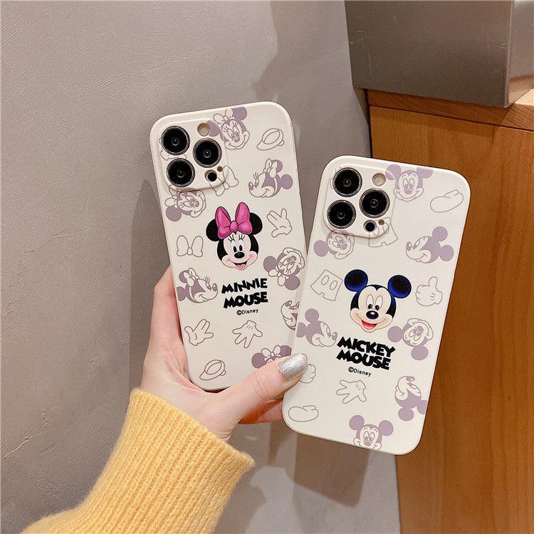 Cute Mickey suitable for iphone13pro mobile phone case full package Apple 8p / 12 dispersed Minnie 11 protective case XR - MyStoreLiving