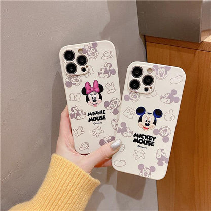 Cute Mickey suitable for iphone13pro mobile phone case full package Apple 8p / 12 dispersed Minnie 11 protective case XR - MyStoreLiving