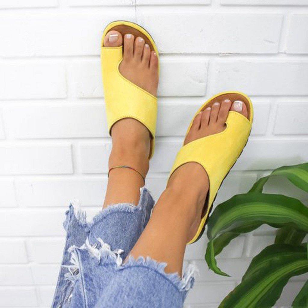 Women Platform Sandals Comfortable Summer Beach Travel Slippers Shoes for Big Toe Bone Correction - MY STORE LIVING