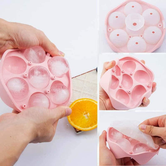 7- Hole Box Tray Mold Ice Ball Maker - MY STORE LIVING