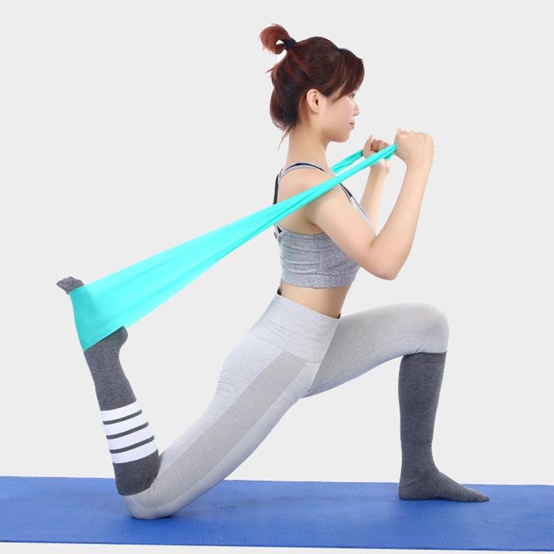 Yoga Stretch Resistance Band GYM Fitness Equipment Training Latex Elastic Exerciser - MyStoreLiving