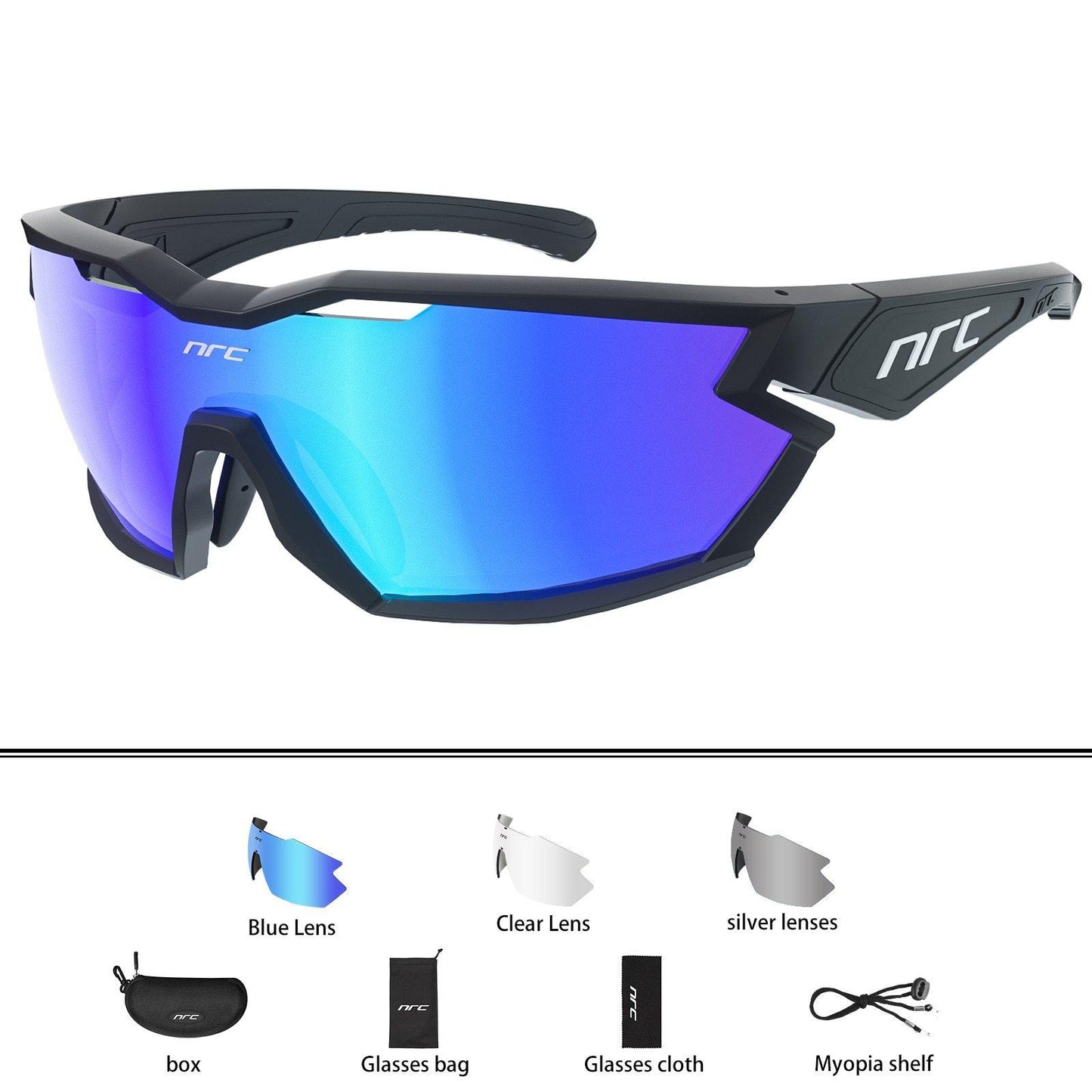 NRC P-Ride Photochromic Cycling Glasses Man Mountain Bike Bicycle Sport Cycling Sunglasses MTB Cycling Eyewear - MY STORE LIVING