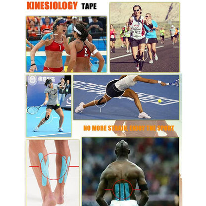 Kinesiology Tape Athletic Recovery Self Adherent Wrap Taping - MyStoreLiving