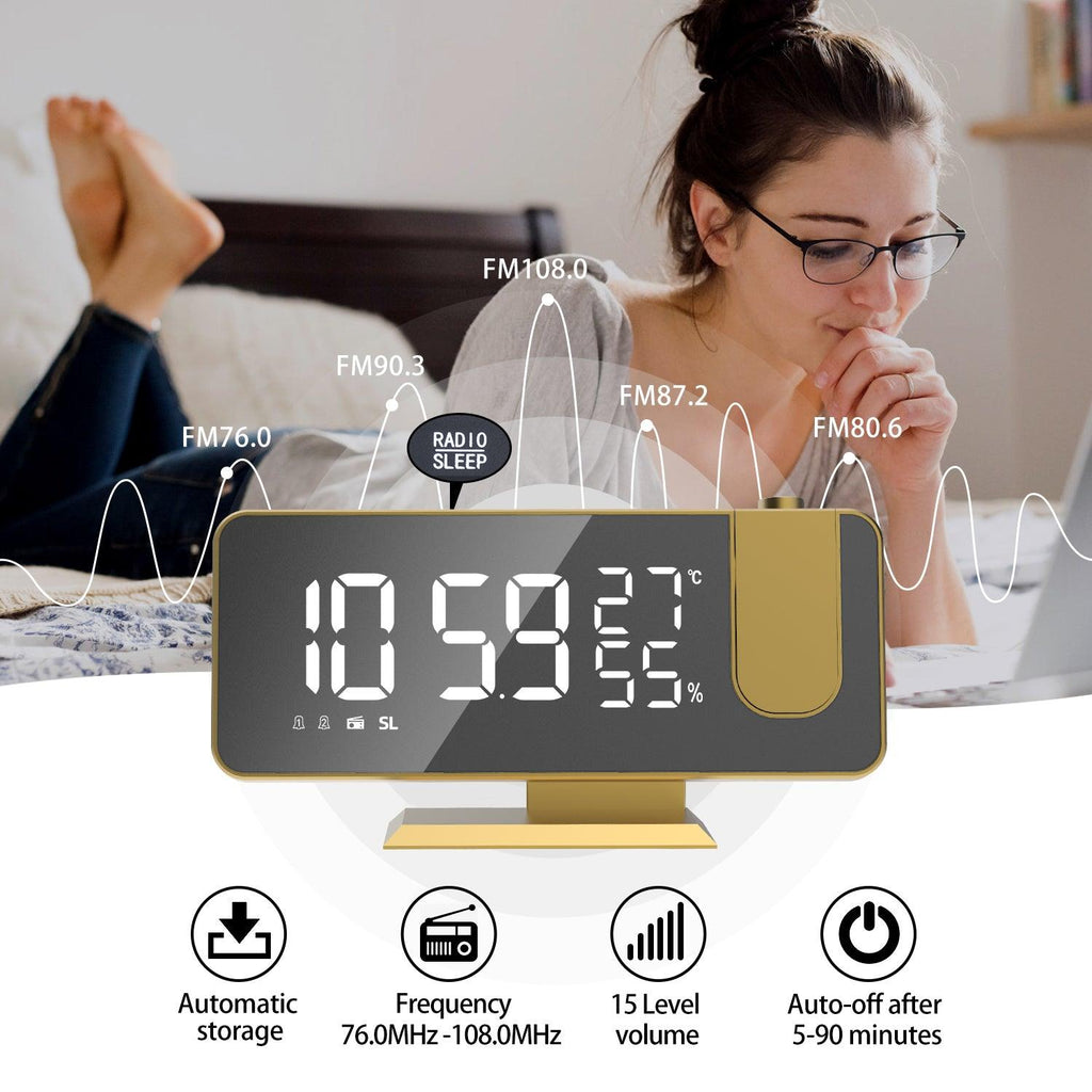 Digital Alarm Clock Led Display Projection Alarm Clock - MyStoreLiving