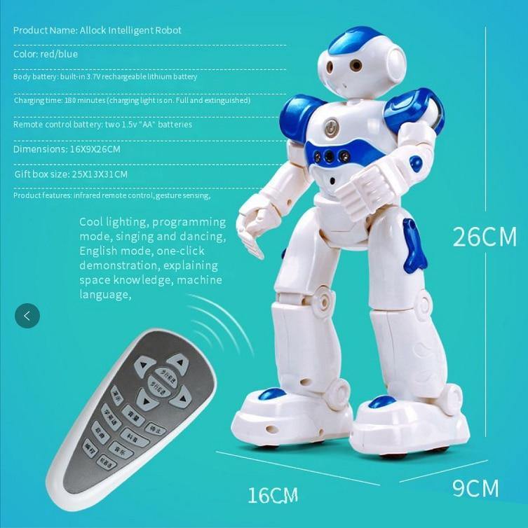 Intelligent Early Education Remote Control Robot Puzzle Boy Children's Toy Gesture Induction Usb Charging - MY STORE LIVING