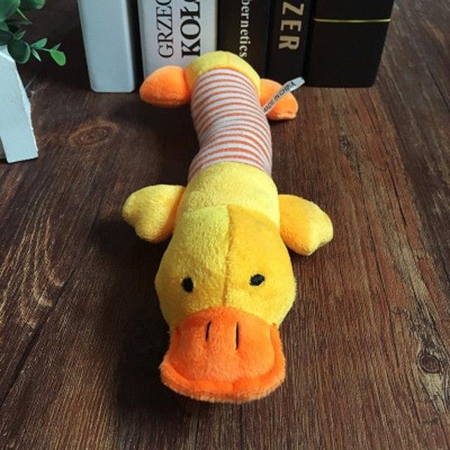 Three Pieces for All Pets Animal Plush Toys Elephant Duck Pig Pet Funny Durability Squeak-Chew Sound Dolls for Dogs and Cats in Fleece - MyStoreLiving