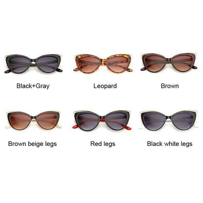 Black Glasses Fashion Cat Eyes Sunglasses Luxury Brand Designer Vintage - MY STORE LIVING