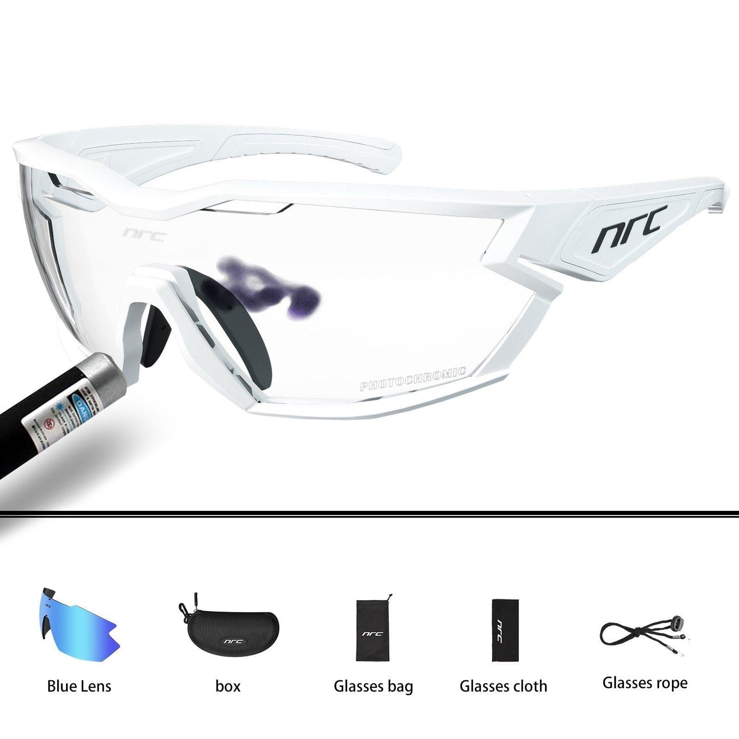 NRC P-Ride Photochromic Cycling Glasses Man Mountain Bike Bicycle Sport Cycling Sunglasses MTB Cycling Eyewear - MY STORE LIVING