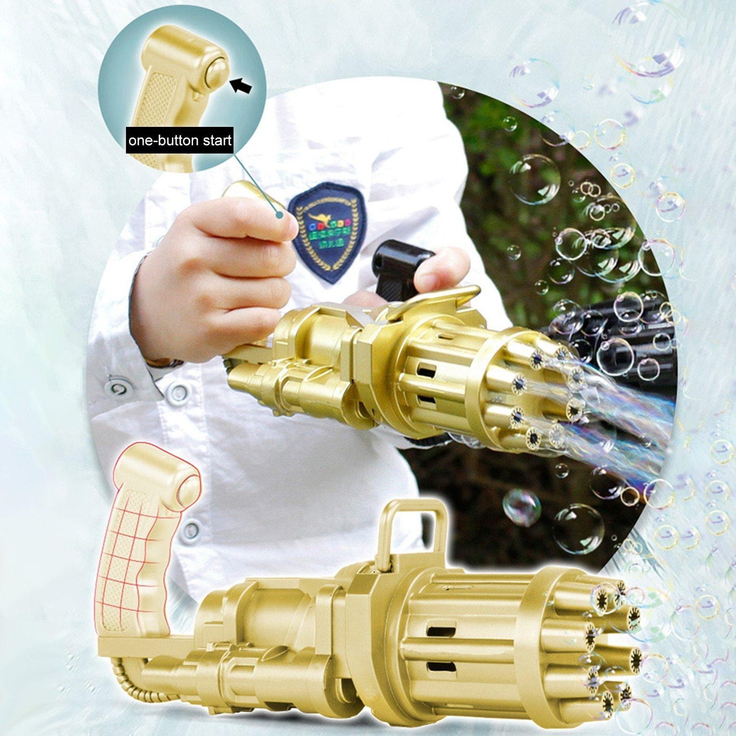 Gatling Bubble  Machine Cool Toys & Gift - MY STORE LIVING