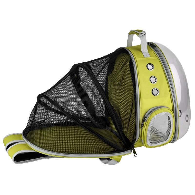 Expandable Cat Carrier Backpack, Space Capsule Transparent Bubble Pet Carrier for Small Dog, Pet Hiking Traveling Backpack - MY STORE LIVING
