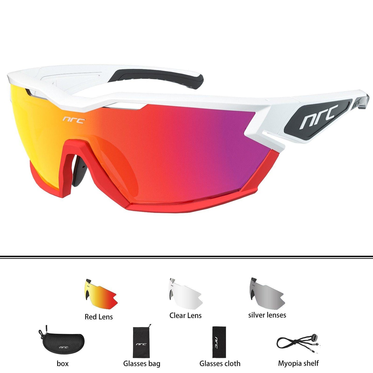 NRC P-Ride Photochromic Cycling Glasses Man Mountain Bike Bicycle Sport Cycling Sunglasses MTB Cycling Eyewear - MY STORE LIVING