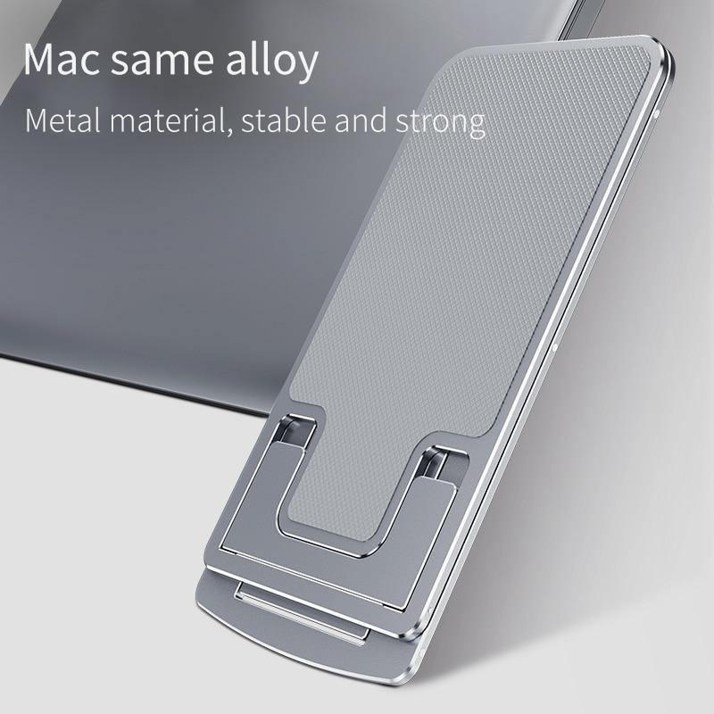 7-level Height Adjustable Phone Stand Folding Ultra-thin Aluminum Alloy Portable Phone Holder - MY STORE LIVING