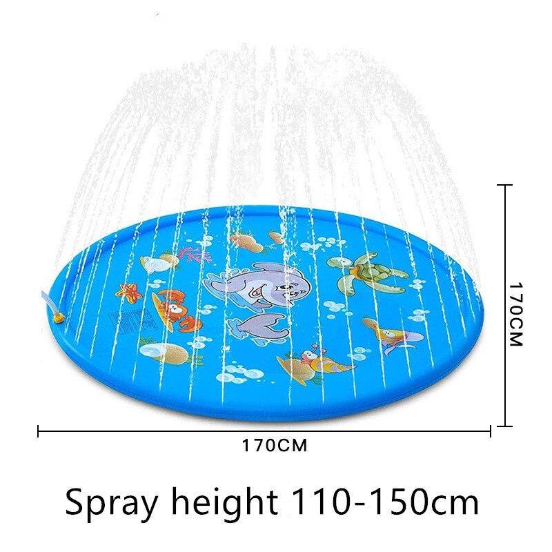 170/150/100CM Children Water Mat- Outdoor Inflatable Spray Water Sprinkler Mat - MY STORE LIVING